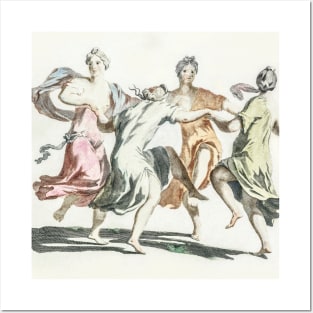 Four Dancing Women by Johan Teyler (1648-1709). Posters and Art